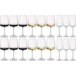 Bormioli Rocco Wijnglazen Set Nexo (Rode wijnglazen, Witte wijnglazen en Champagneglazen) - 18 delige set