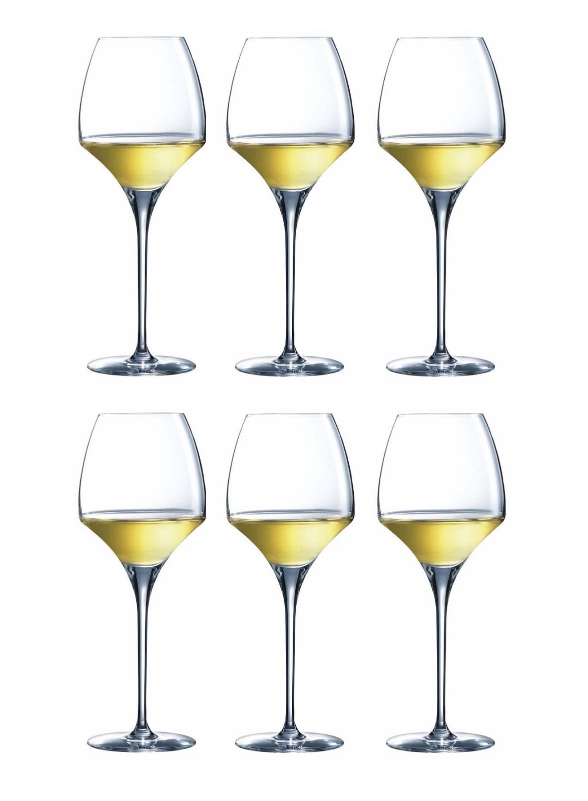 Chef & Sommelier Witte Wijnglazen Open Up - 400 ml - 6 stuks - 6 witte wijnglazen van 400 ml