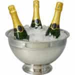 Cookinglife Champagneschaal - Champagne Emmer - Oliebollenschaal - Brushed RVS ø 30 cm