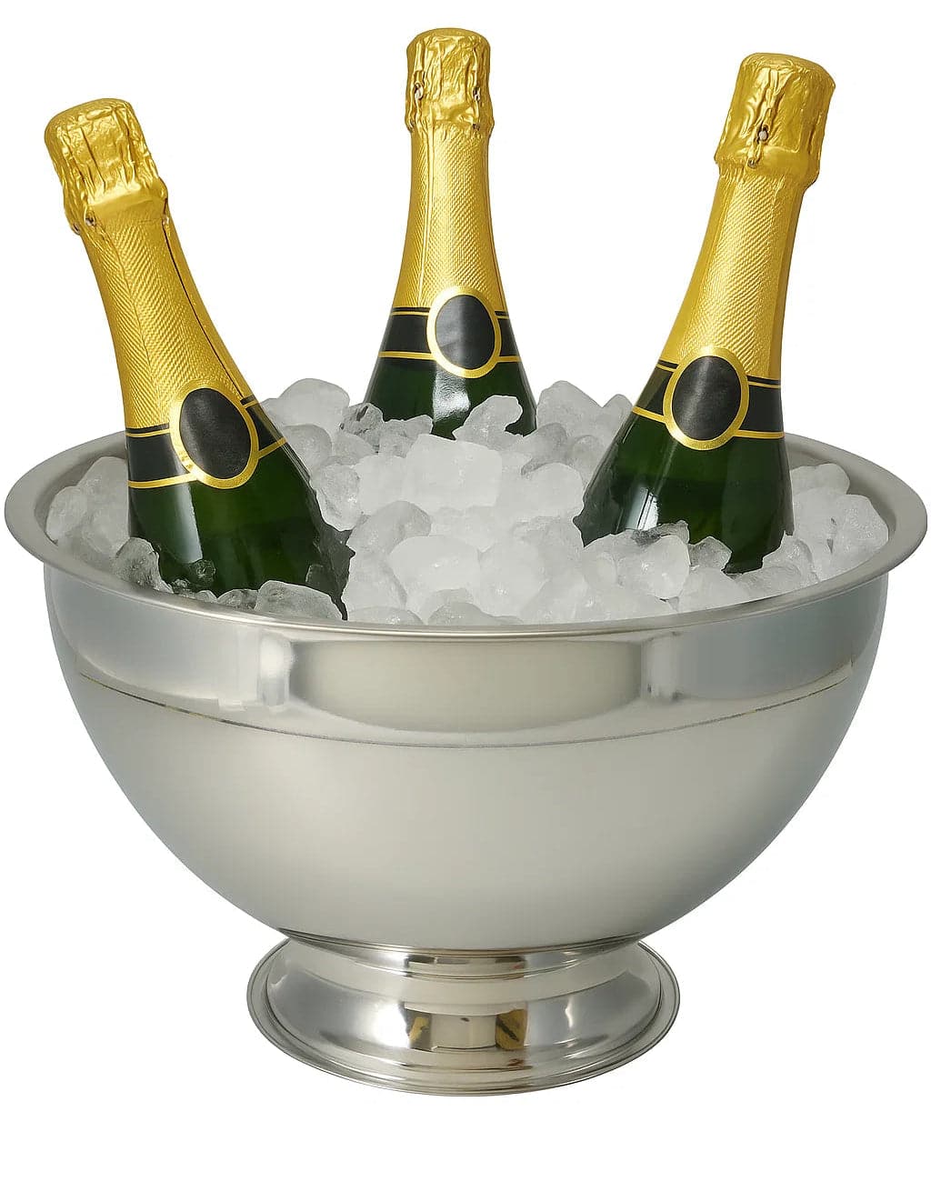 Cookinglife Champagneschaal - Champagne Emmer - Oliebollenschaal - Brushed RVS ø 30 cm