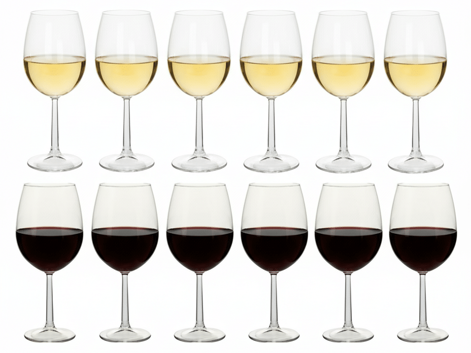 Cookinglife Wijnglazenset Milena 12-Delig - Rode wijnglazen + Witte wijnglazen