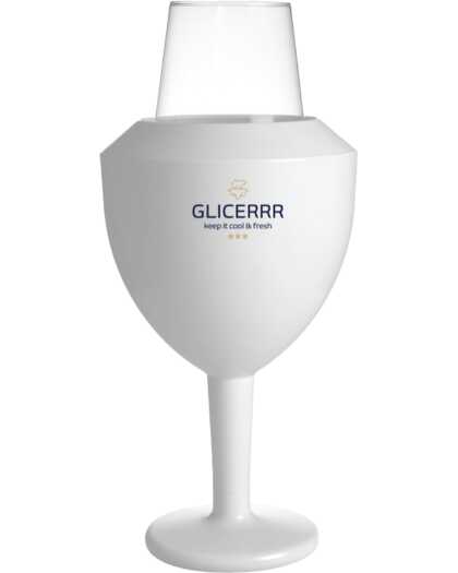 GLICERRR Wijnglas koeler en houder set + glas