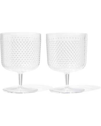 HEMA HEMA Wijnglas ⌀7.9x16.5cm - 2 Stuks