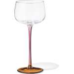 HEMA Wijnglas 230ml glas bordeauxrood met geel (multi)