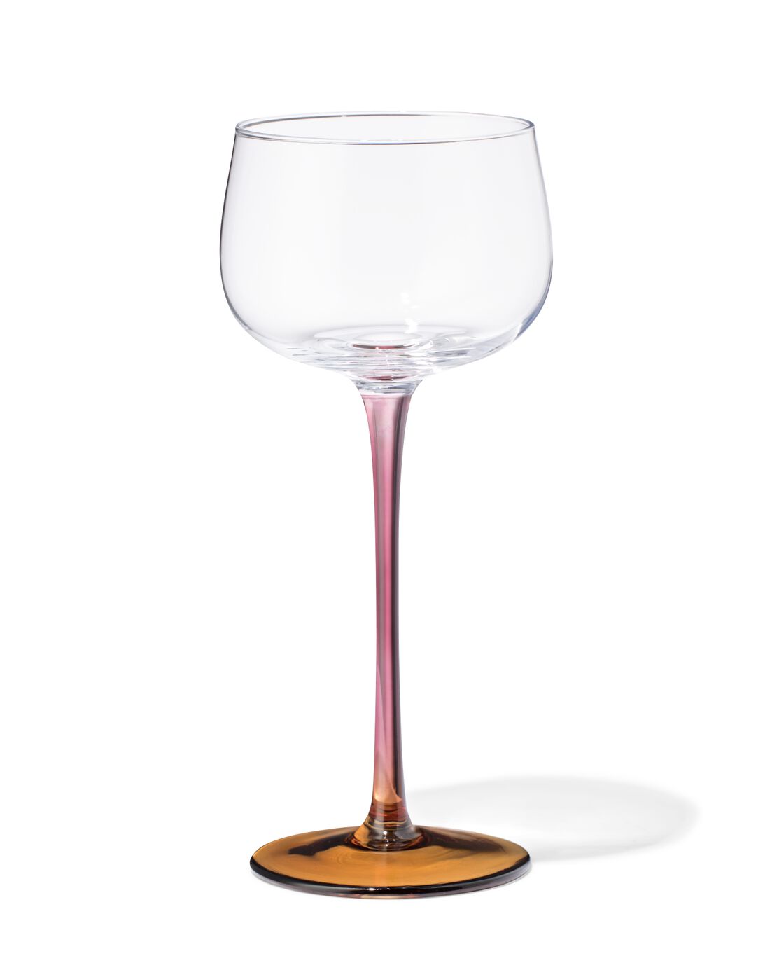 HEMA Wijnglas 230ml glas bordeauxrood met geel (multi)