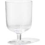 HEMA Wijnglas 250ml Bergen glas twist reliëf (transparant)