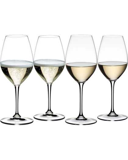 Riedel Champagne Glazen / Witte Wijnglazen Wine Friendly - 440 ml - 4 stuks