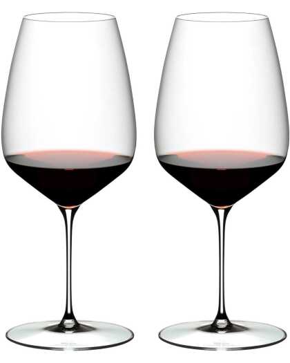 Riedel Rode Wijnglazen Veloce - Cabernet Sauvignon / Merlot - 829 ml - 2 stuks
