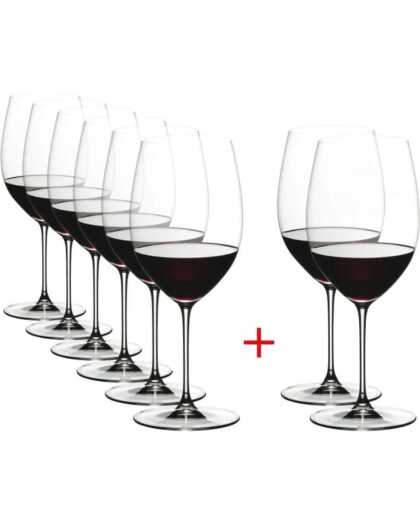 Riedel Rode Wijnglazen Veritas - Cabernet / Merlot - 709 ml - Pay 6 Get 8