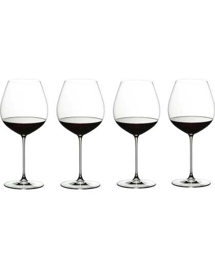 Riedel Wijnglazenset - Rode Wijnglazen - Veritas - Pinot noir - 710 ml - 4 stuks