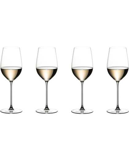 Riedel Wijnglazenset - Witte Wijnglazen - Veritas - Riesling - 400 ml - 4 Stuks
