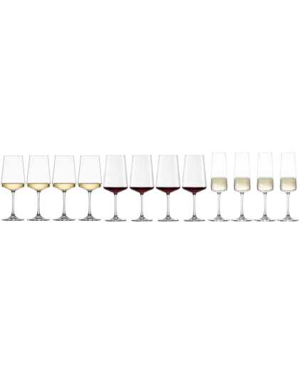 Schott Zwiesel Wijnglazenset MioVino 12-delige - Rode wijnglazen, Witte wijnglazen en Champagneglazen